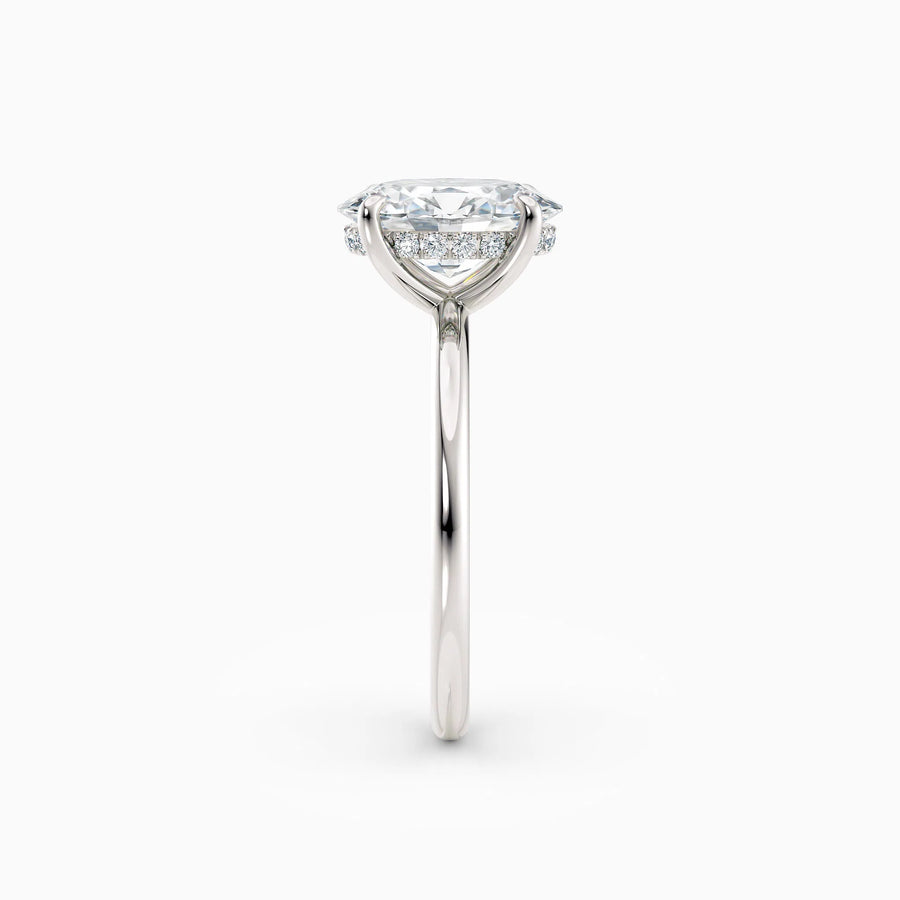 Harlow | Oval Hidden Halo Engagement Ring