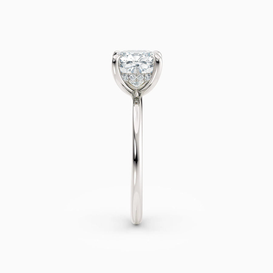 Harlow | Cushion Hidden Halo Engagement Ring