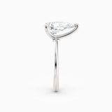 Lolo | Thin Pear Cut Solitaire Engagement Ring