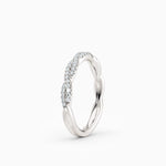 Twisted Diamond Wedding Band