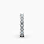 Emerald Cut End-to-End Diamond Eternity Wedding Band