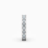 Emerald Cut End-to-End Diamond Eternity Wedding Band