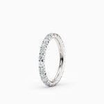 2.4mm French Cut Eternity Wedding Band