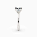 Abby | Cushion Solitaire Tapered Band Engagement Ring