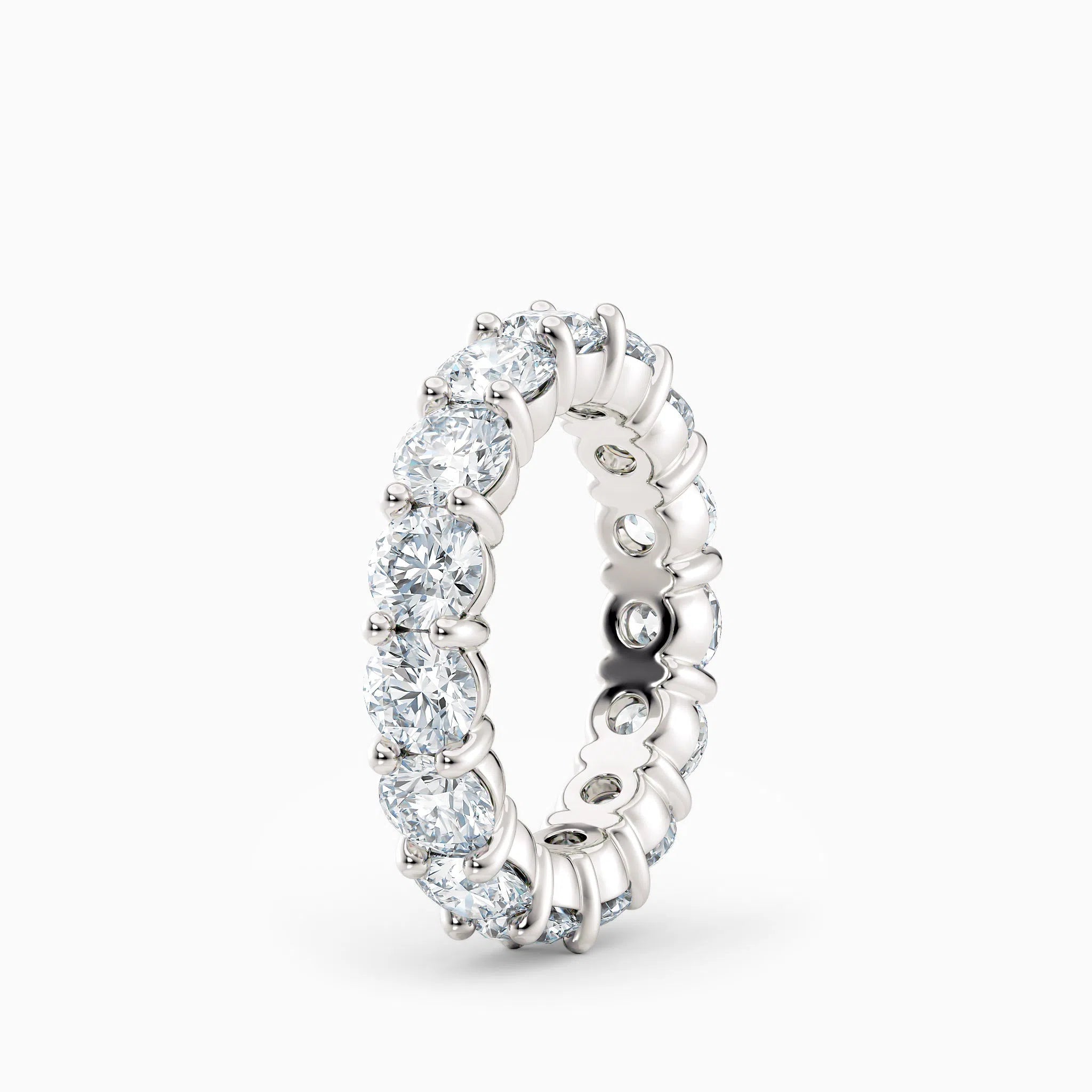 4.5mm Round Diamond Eternity Wedding Band