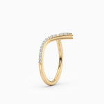 V-Shaped Diamond Wedding Band