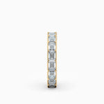 Emerald Cut End-to-End Diamond Eternity Wedding Band