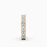 Emerald Cut End-to-End Diamond Eternity Wedding Band