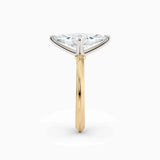 Abby | Marquise Solitaire Tapered Band Engagement Ring