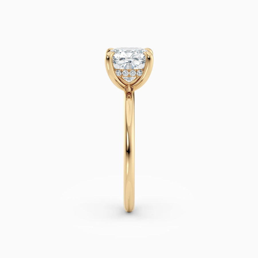 Harlow | Cushion Hidden Halo Engagement Ring