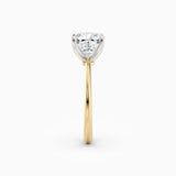 Lolo | Thin Cushion Cut Solitaire Engagement Ring