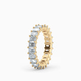 Emerald Cut Eternity Band