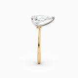 Lolo | Thin Pear Cut Solitaire Engagement Ring