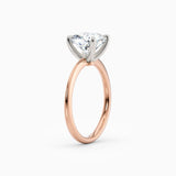 Lolo | Thin Cushion Cut Solitaire Engagement Ring