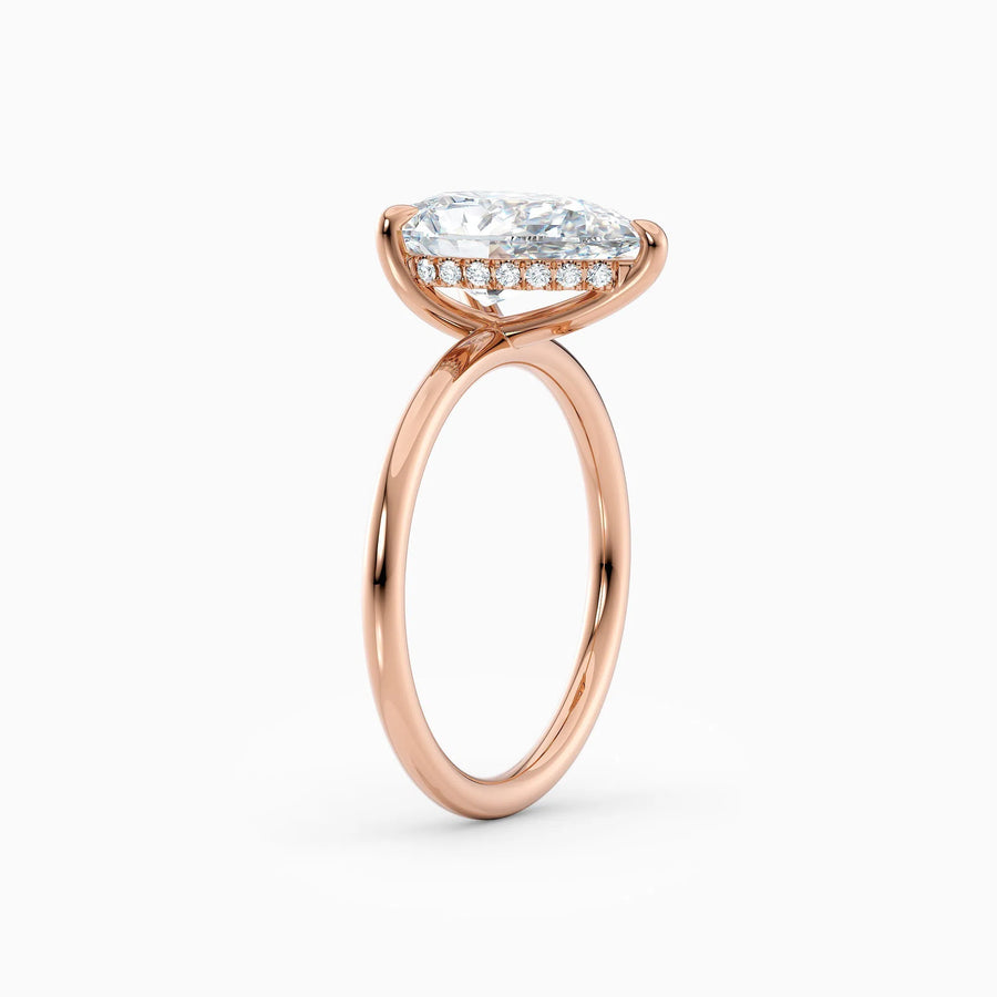 Harlow | Pear Hidden Halo Engagement Ring