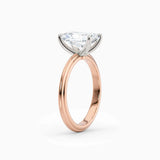 Abby | Radiant Solitaire Tapered Band Engagement Ring