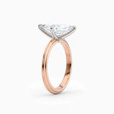 Abby | Marquise Solitaire Tapered Band Engagement Ring