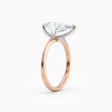 Lolo | Thin Pear Cut Solitaire Engagement Ring