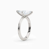 Abby | Marquise Solitaire Tapered Band Engagement Ring
