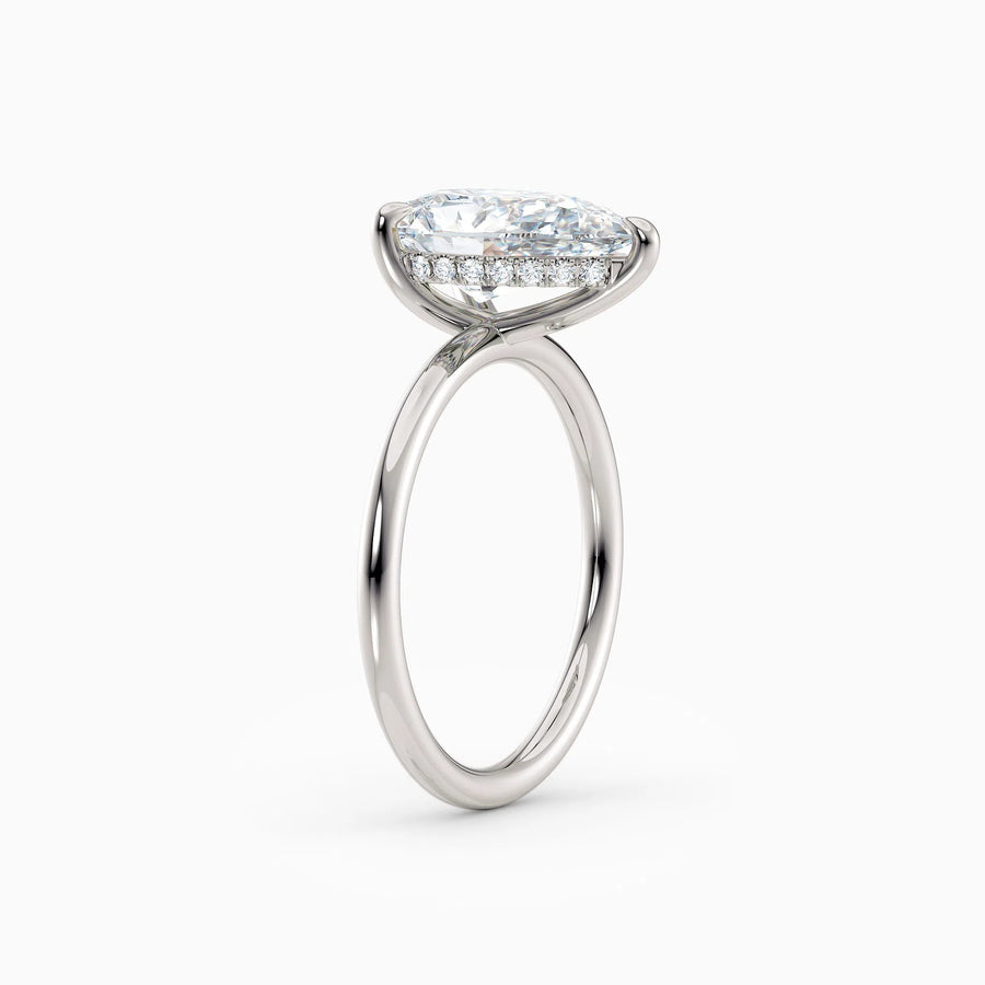 Harlow | Pear Hidden Halo Engagement Ring