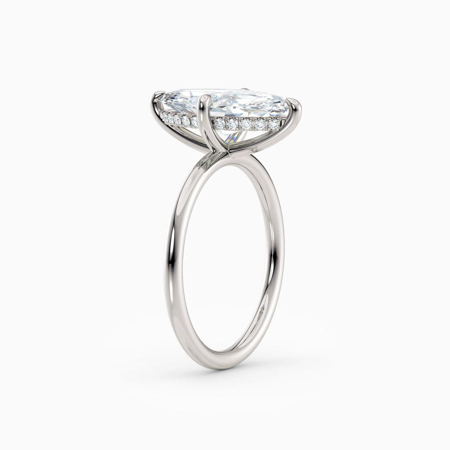 Harlow | Marquise Hidden Halo Engagement Ring