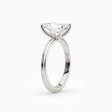 Abby | Radiant Solitaire Tapered Band Engagement Ring