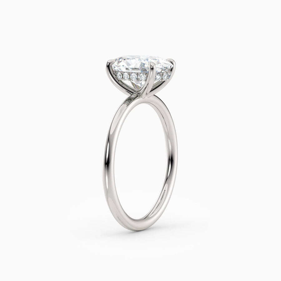 Harlow | Oval Hidden Halo Engagement Ring