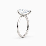 Lolo | Thin Pear Cut Solitaire Engagement Ring