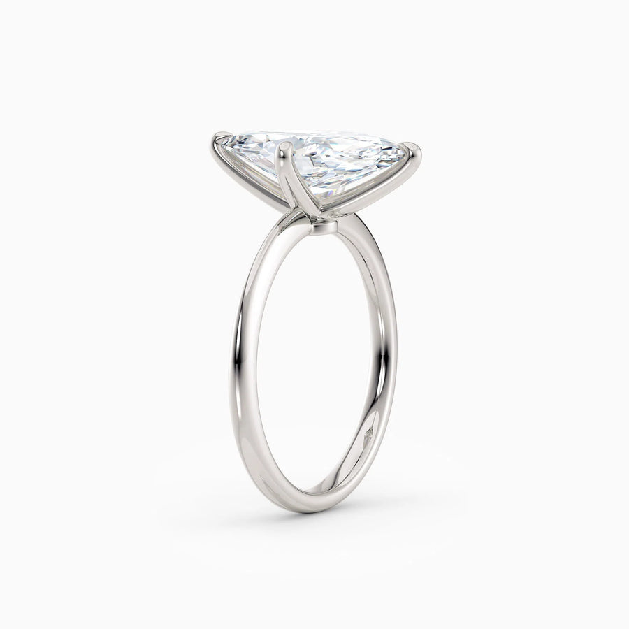 Lolo | Thin Marquise Cut Solitaire Engagement Ring