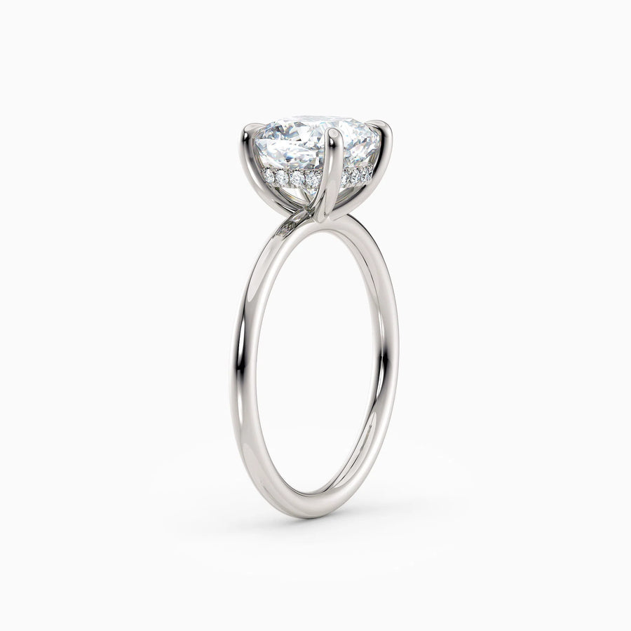 Harlow | Cushion Hidden Halo Engagement Ring