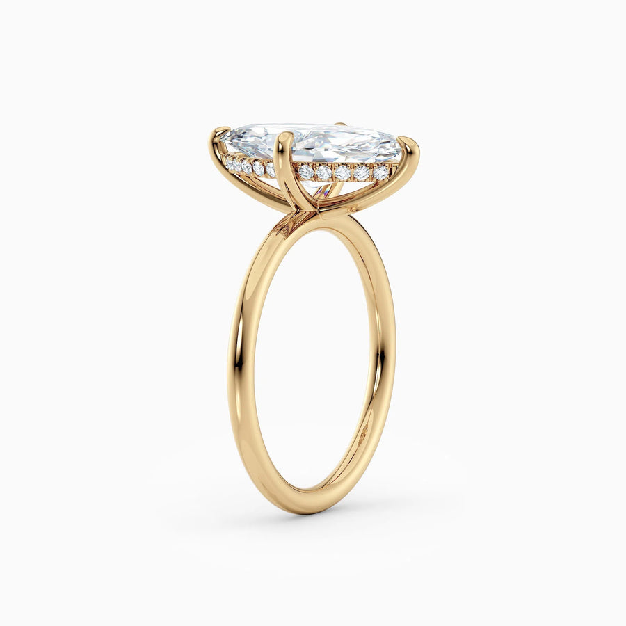 Harlow | Marquise Hidden Halo Engagement Ring