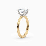 Abby | Cushion Solitaire Tapered Band Engagement Ring
