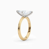 Abby | Marquise Solitaire Tapered Band Engagement Ring