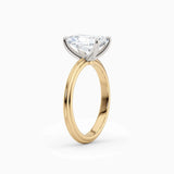 Abby | Radiant Solitaire Tapered Band Engagement Ring