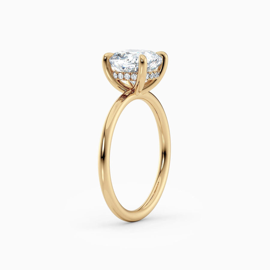 Harlow | Cushion Hidden Halo Engagement Ring