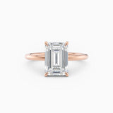 Harlow | Emerald Hidden Halo Engagement Ring