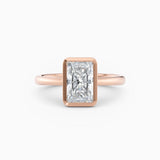 Winnie | Cathedral Radiant Bezel Engagement Ring