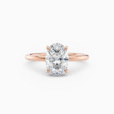 Harlow | Oval Hidden Halo Engagement Ring