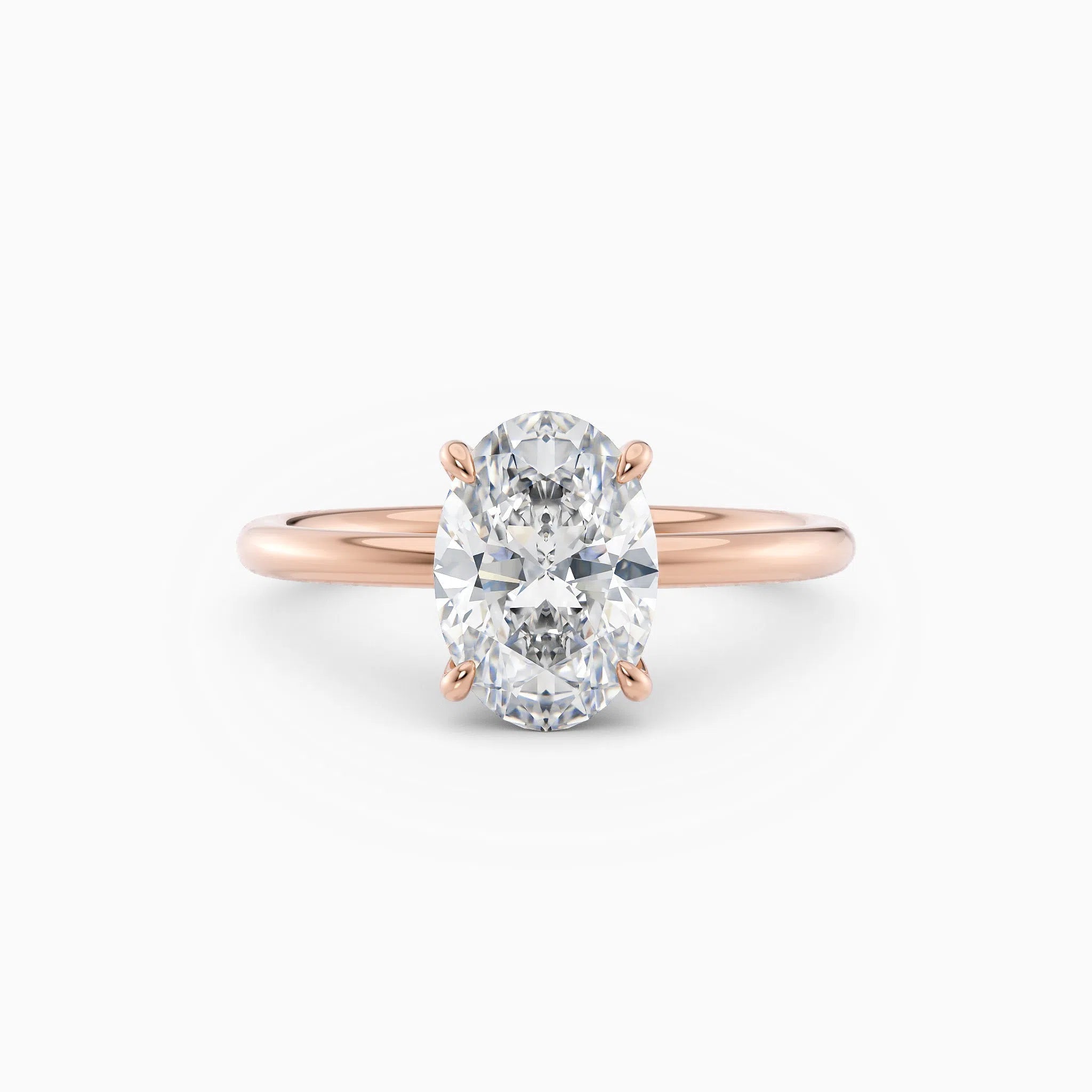 Harlow | Oval Hidden Halo Engagement Ring