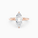 Harlow | Marquise Hidden Halo Engagement Ring