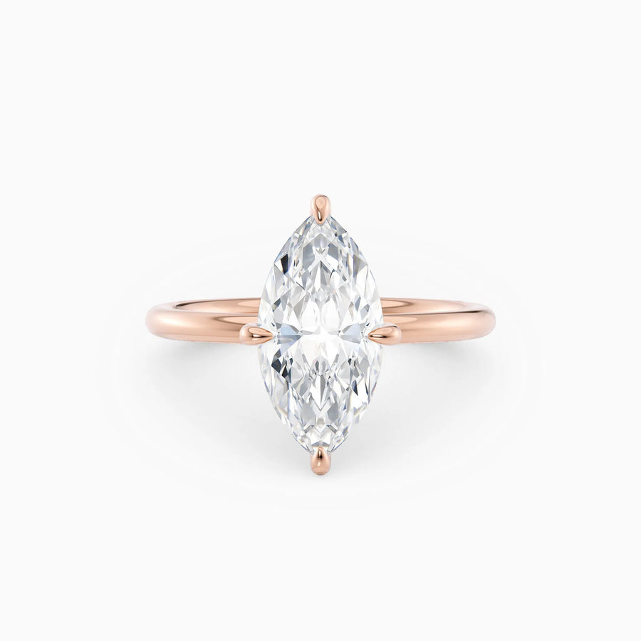 Harlow | Marquise Hidden Halo Engagement Ring