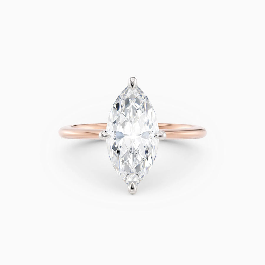 Lolo | Thin Marquise Cut Solitaire Engagement Ring