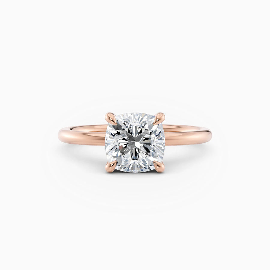 Harlow | Cushion Hidden Halo Engagement Ring