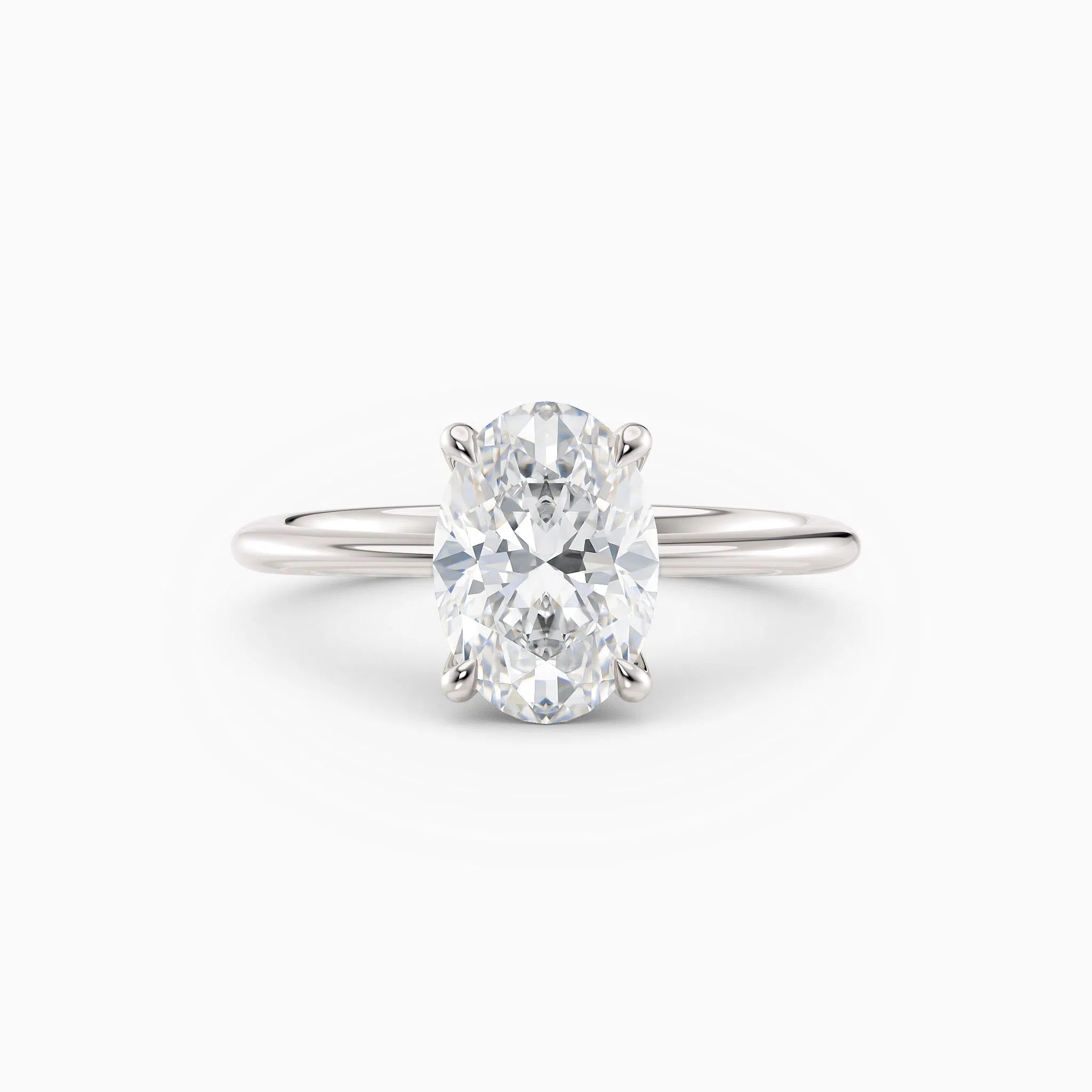 Lolo | Oval Cushion Cut Solitaire Engagement Ring