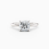 Harlow | Cushion Hidden Halo Engagement Ring