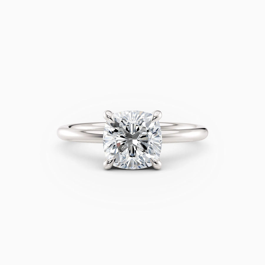 Harlow | Cushion Hidden Halo Engagement Ring