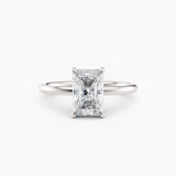 Harlow | Radiant Hidden Halo Engagement Ring