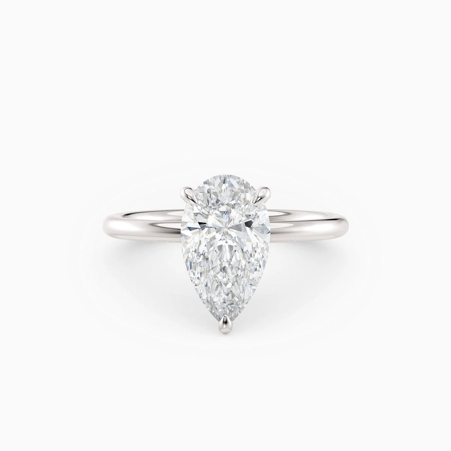 Harlow | Pear Hidden Halo Engagement Ring