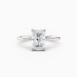 Lolo | Thin Radiant Cut Solitaire Engagement Ring
