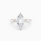 Harlow | Marquise Hidden Halo Engagement Ring